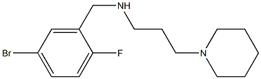 [(5-bromo-2-fluorophenyl)methyl][3-(piperidin-1-yl)propyl]amine 结构式