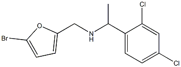 [(5-bromofuran-2-yl)methyl][1-(2,4-dichlorophenyl)ethyl]amine,,结构式