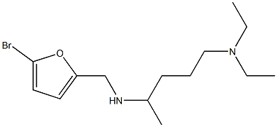 [(5-bromofuran-2-yl)methyl][5-(diethylamino)pentan-2-yl]amine,,结构式