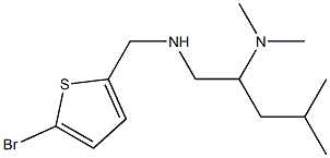 [(5-bromothiophen-2-yl)methyl][2-(dimethylamino)-4-methylpentyl]amine 化学構造式