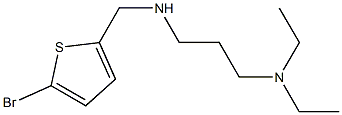 [(5-bromothiophen-2-yl)methyl][3-(diethylamino)propyl]amine 化学構造式