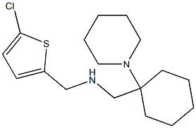 [(5-chlorothiophen-2-yl)methyl]({[1-(piperidin-1-yl)cyclohexyl]methyl})amine Struktur