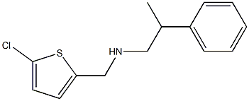 [(5-chlorothiophen-2-yl)methyl](2-phenylpropyl)amine 结构式