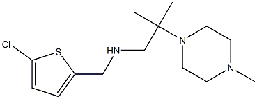 [(5-chlorothiophen-2-yl)methyl][2-methyl-2-(4-methylpiperazin-1-yl)propyl]amine Structure