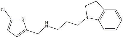 [(5-chlorothiophen-2-yl)methyl][3-(2,3-dihydro-1H-indol-1-yl)propyl]amine 化学構造式