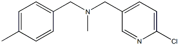 [(6-chloropyridin-3-yl)methyl](methyl)[(4-methylphenyl)methyl]amine Structure