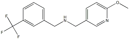 [(6-methoxypyridin-3-yl)methyl]({[3-(trifluoromethyl)phenyl]methyl})amine 结构式
