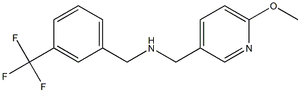 [(6-methoxypyridin-3-yl)methyl]({[3-(trifluoromethyl)phenyl]methyl})amine