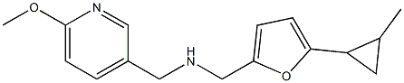 [(6-methoxypyridin-3-yl)methyl]({[5-(2-methylcyclopropyl)furan-2-yl]methyl})amine