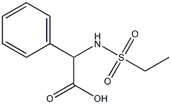 [(ethylsulfonyl)amino](phenyl)acetic acid Structure