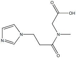 [[3-(1H-imidazol-1-yl)propanoyl](methyl)amino]acetic acid Struktur