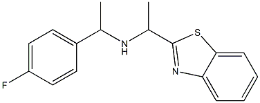 [1-(1,3-benzothiazol-2-yl)ethyl][1-(4-fluorophenyl)ethyl]amine