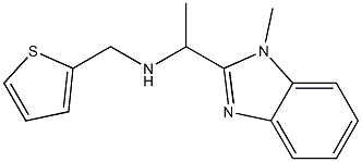 [1-(1-methyl-1H-1,3-benzodiazol-2-yl)ethyl](thiophen-2-ylmethyl)amine Structure