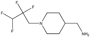 [1-(2,2,3,3-tetrafluoropropyl)piperidin-4-yl]methanamine 化学構造式