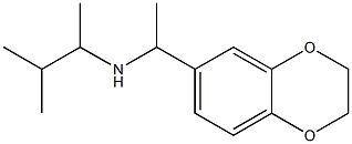 [1-(2,3-dihydro-1,4-benzodioxin-6-yl)ethyl](3-methylbutan-2-yl)amine,,结构式