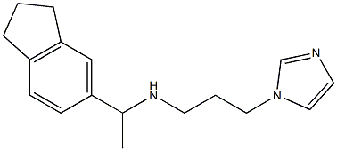 [1-(2,3-dihydro-1H-inden-5-yl)ethyl][3-(1H-imidazol-1-yl)propyl]amine Struktur