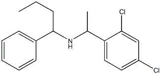 [1-(2,4-dichlorophenyl)ethyl](1-phenylbutyl)amine Structure