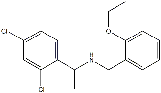 [1-(2,4-dichlorophenyl)ethyl][(2-ethoxyphenyl)methyl]amine Struktur