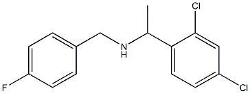 [1-(2,4-dichlorophenyl)ethyl][(4-fluorophenyl)methyl]amine Structure