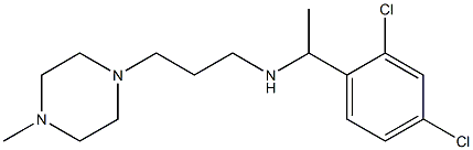 [1-(2,4-dichlorophenyl)ethyl][3-(4-methylpiperazin-1-yl)propyl]amine 化学構造式