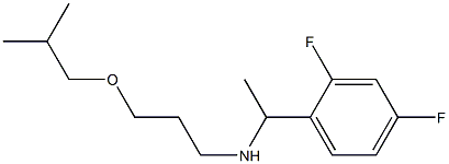 [1-(2,4-difluorophenyl)ethyl][3-(2-methylpropoxy)propyl]amine Structure