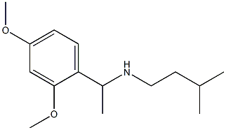 [1-(2,4-dimethoxyphenyl)ethyl](3-methylbutyl)amine 化学構造式