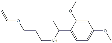 [1-(2,4-dimethoxyphenyl)ethyl][3-(ethenyloxy)propyl]amine Structure