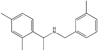 [1-(2,4-dimethylphenyl)ethyl][(3-methylphenyl)methyl]amine,,结构式