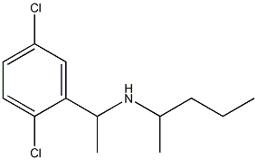 [1-(2,5-dichlorophenyl)ethyl](pentan-2-yl)amine,,结构式