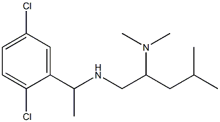 [1-(2,5-dichlorophenyl)ethyl][2-(dimethylamino)-4-methylpentyl]amine Struktur