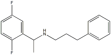 [1-(2,5-difluorophenyl)ethyl](3-phenylpropyl)amine,,结构式