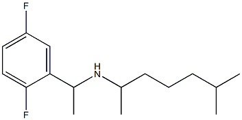 [1-(2,5-difluorophenyl)ethyl](6-methylheptan-2-yl)amine,,结构式