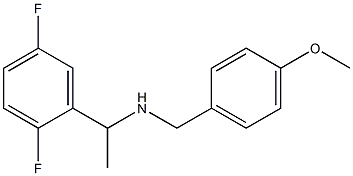 [1-(2,5-difluorophenyl)ethyl][(4-methoxyphenyl)methyl]amine,,结构式