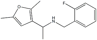 [1-(2,5-dimethylfuran-3-yl)ethyl][(2-fluorophenyl)methyl]amine Structure