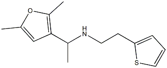  [1-(2,5-dimethylfuran-3-yl)ethyl][2-(thiophen-2-yl)ethyl]amine