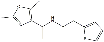 [1-(2,5-dimethylfuran-3-yl)ethyl][2-(thiophen-2-yl)ethyl]amine Struktur