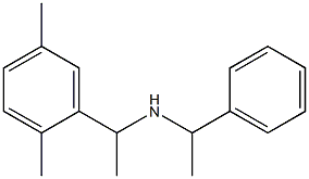 [1-(2,5-dimethylphenyl)ethyl](1-phenylethyl)amine Structure
