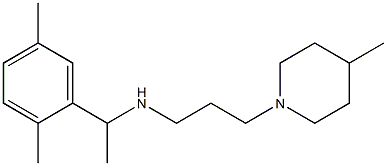 [1-(2,5-dimethylphenyl)ethyl][3-(4-methylpiperidin-1-yl)propyl]amine