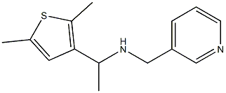 [1-(2,5-dimethylthiophen-3-yl)ethyl](pyridin-3-ylmethyl)amine Struktur