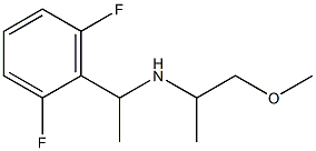 [1-(2,6-difluorophenyl)ethyl](1-methoxypropan-2-yl)amine 结构式