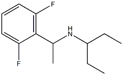 [1-(2,6-difluorophenyl)ethyl](pentan-3-yl)amine,,结构式