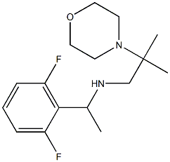 [1-(2,6-difluorophenyl)ethyl][2-methyl-2-(morpholin-4-yl)propyl]amine 结构式