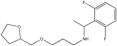 [1-(2,6-difluorophenyl)ethyl][3-(oxolan-2-ylmethoxy)propyl]amine,,结构式