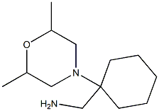 [1-(2,6-dimethylmorpholin-4-yl)cyclohexyl]methylamine 结构式