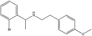 [1-(2-bromophenyl)ethyl][2-(4-methoxyphenyl)ethyl]amine 结构式