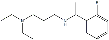 [1-(2-bromophenyl)ethyl][3-(diethylamino)propyl]amine,,结构式