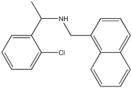 [1-(2-chlorophenyl)ethyl](naphthalen-1-ylmethyl)amine,,结构式
