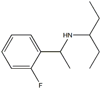 [1-(2-fluorophenyl)ethyl](pentan-3-yl)amine Structure