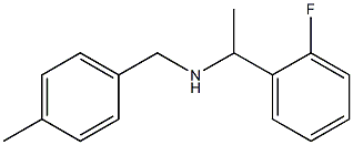 [1-(2-fluorophenyl)ethyl][(4-methylphenyl)methyl]amine Struktur