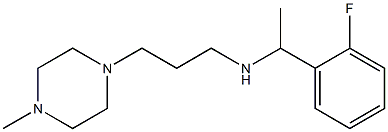 [1-(2-fluorophenyl)ethyl][3-(4-methylpiperazin-1-yl)propyl]amine